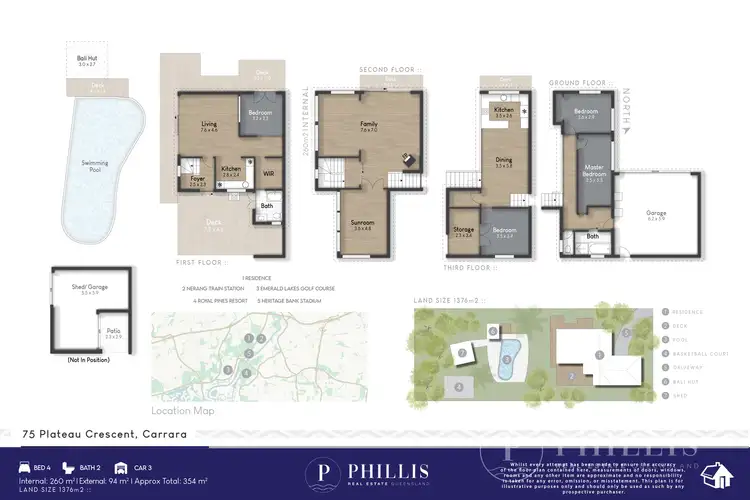 Floorplan of Homely house listing, 75 Plateau Crescent, Carrara QLD 4211