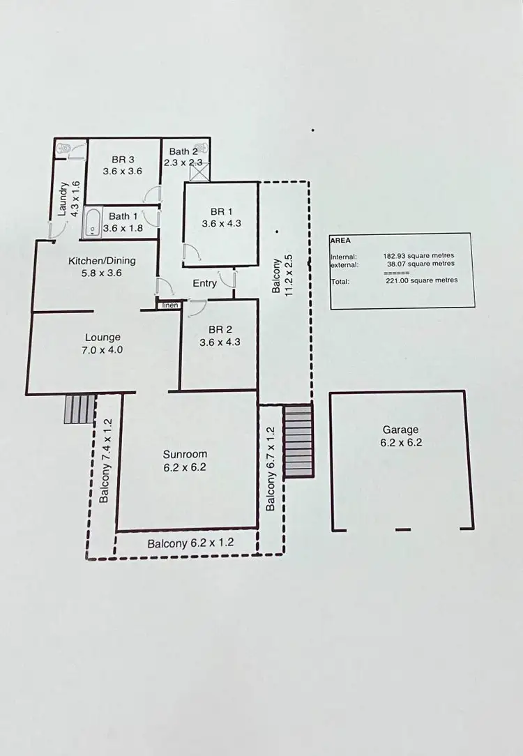 Floorplan of Homely house listing, 7 The Flat, St Marys TAS 7215