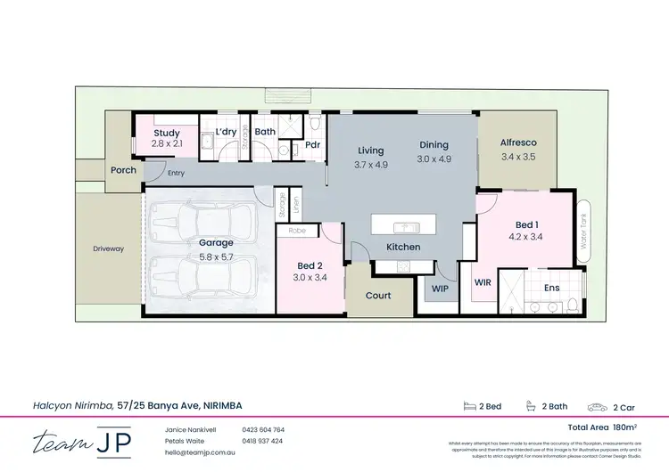 Floorplan of Homely retirement listing, 57/25 Banya Avenue, Nirimba QLD 4551
