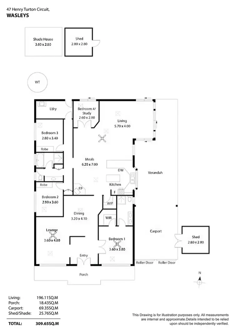 Floorplan of Homely house listing, 47 Henry Turton Circuit, Wasleys SA 5400