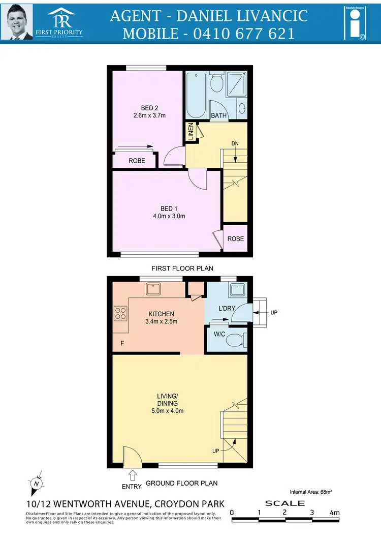 Floorplan of Homely townhouse listing, 10/12 Wentworth Street, Croydon Park NSW 2133