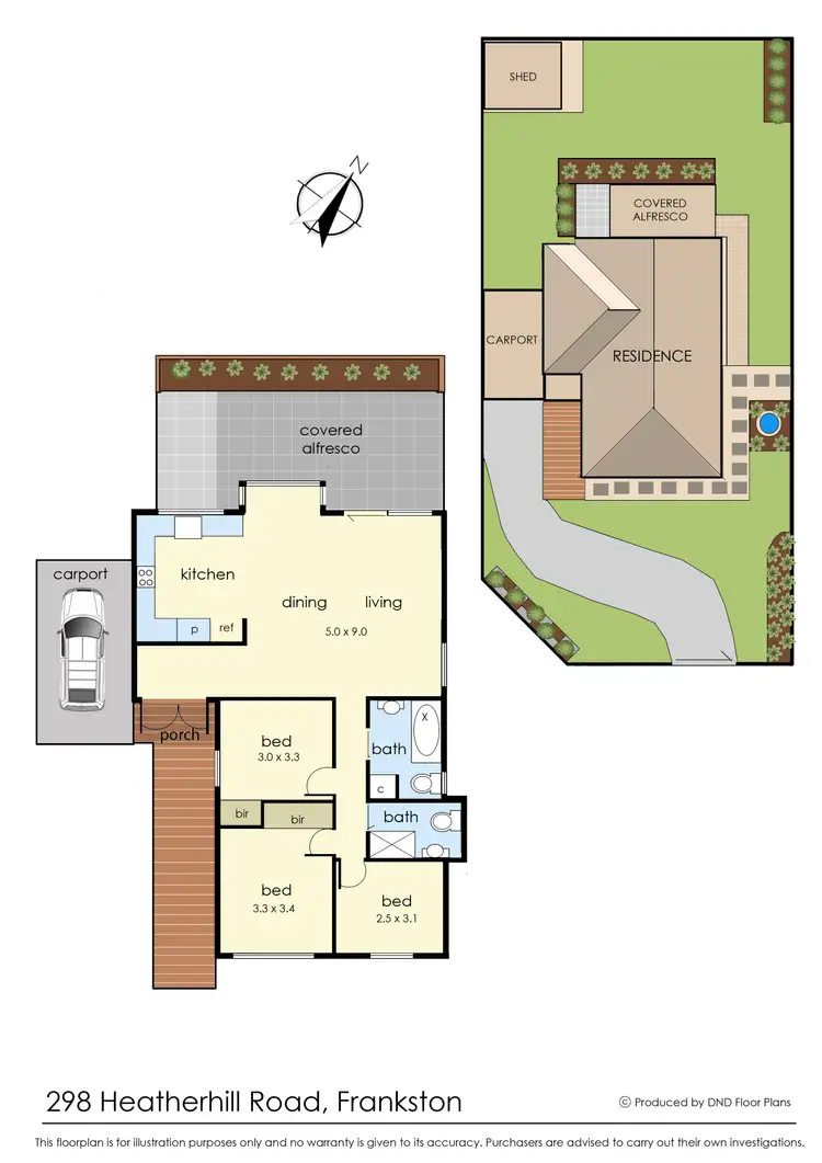 Floorplan of Homely house listing, 298 Heatherhill Road, Frankston VIC 3199