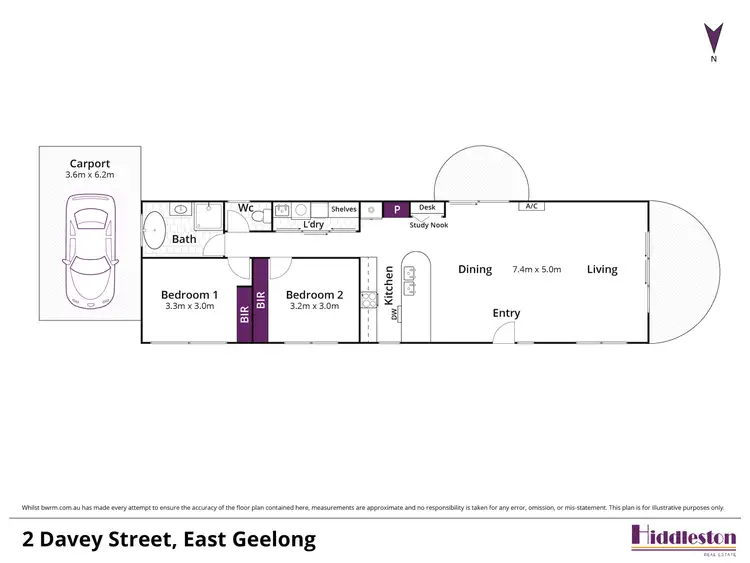 Floorplan of Homely house listing, 2 Davey Street, East Geelong VIC 3219