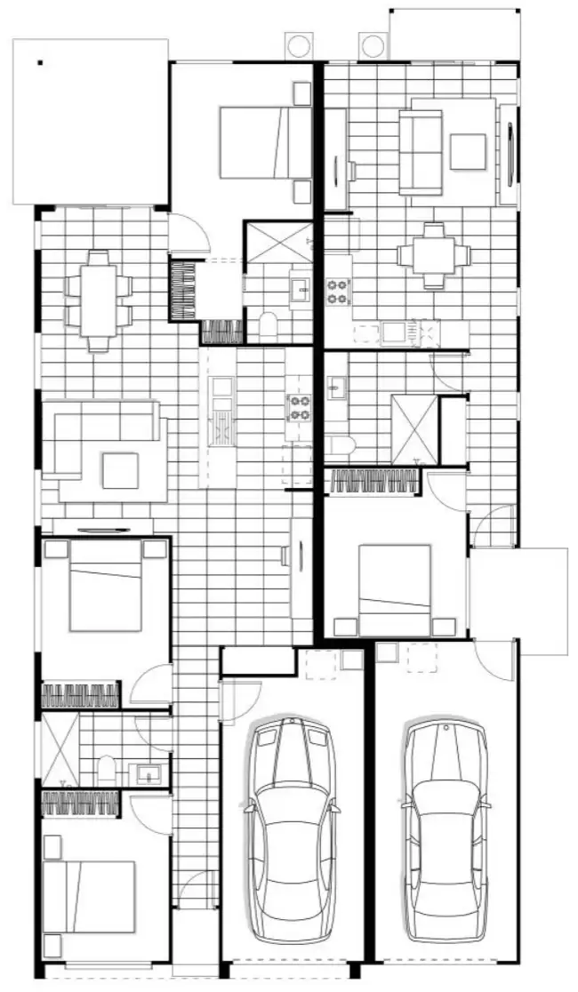 Floorplan of Homely semi-detached listing, 1 MANNING COURT, Pimpama QLD 4209