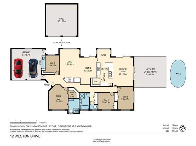 Floorplan of Homely house listing, 12 Weston Drive, Bunya QLD 4055