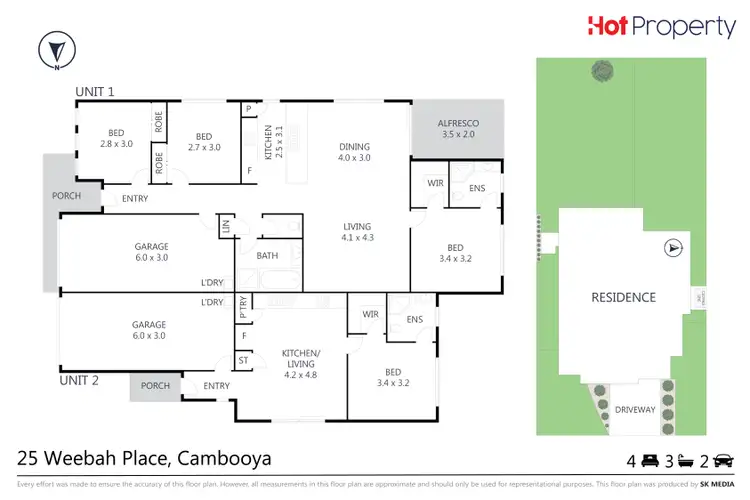 Floorplan of Homely house listing, 25 Weebah Place, Cambooya QLD 4358