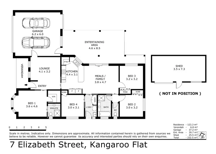 Floorplan of Homely house listing, 7 Elizabeth Street, Kangaroo Flat VIC 3555