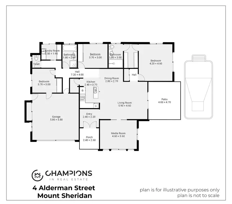 Floorplan of Homely house listing, 4 Alderman Street, Mount Sheridan QLD 4868