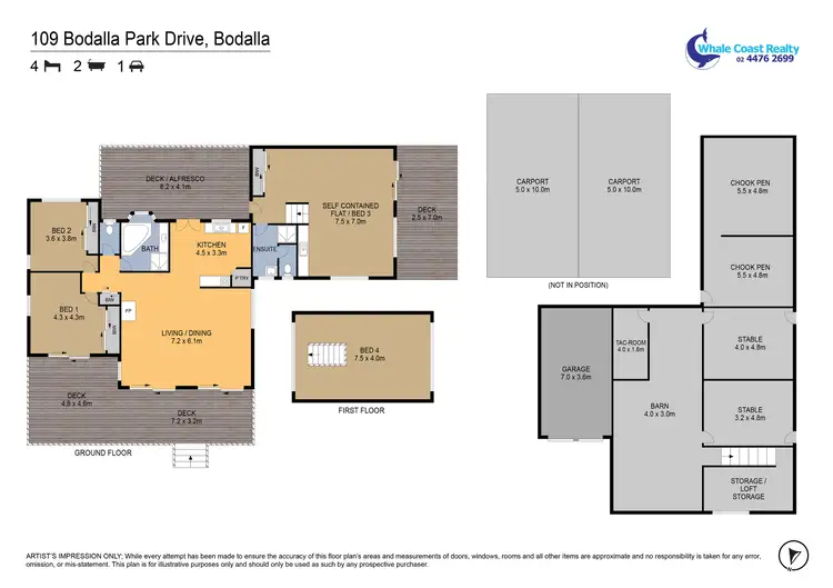 Floorplan of Homely house listing, 109 BODALLA PARK DRIVE, Bodalla NSW 2545