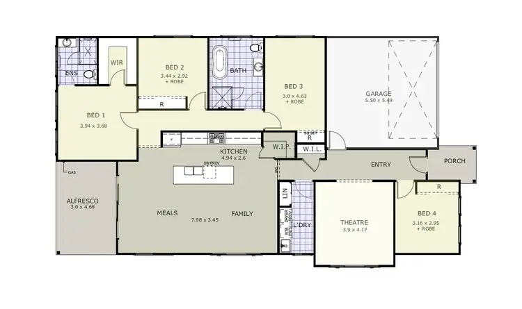 Floorplan of Homely house listing, 45 Sebastian Avenue, Rosemeadow NSW 2560