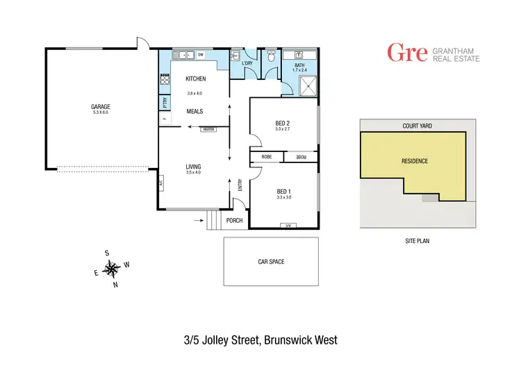 Floorplan of Homely unit listing, 3/5 Jolley Street, Brunswick West VIC 3055