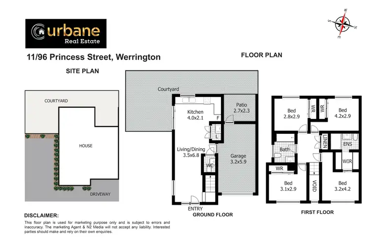 Floorplan of Homely townhouse listing, 11/96-100 Princess Street, Werrington NSW 2747
