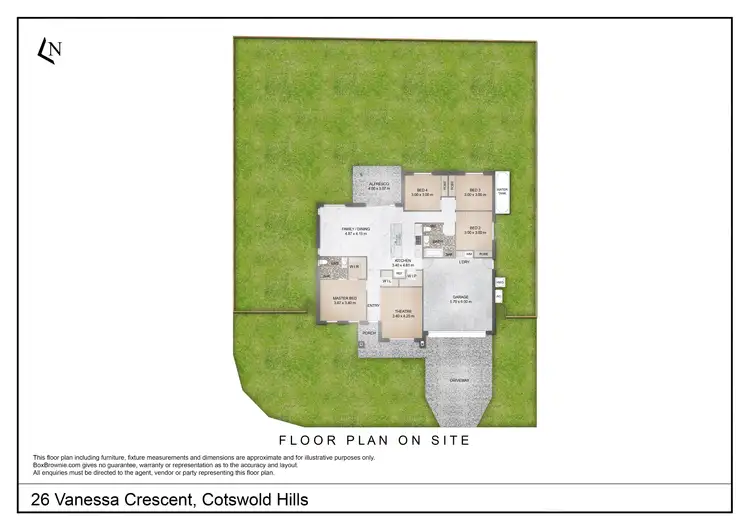 Floorplan of Homely house listing, 26 Vanessa Crescent, Cotswold Hills QLD 4350
