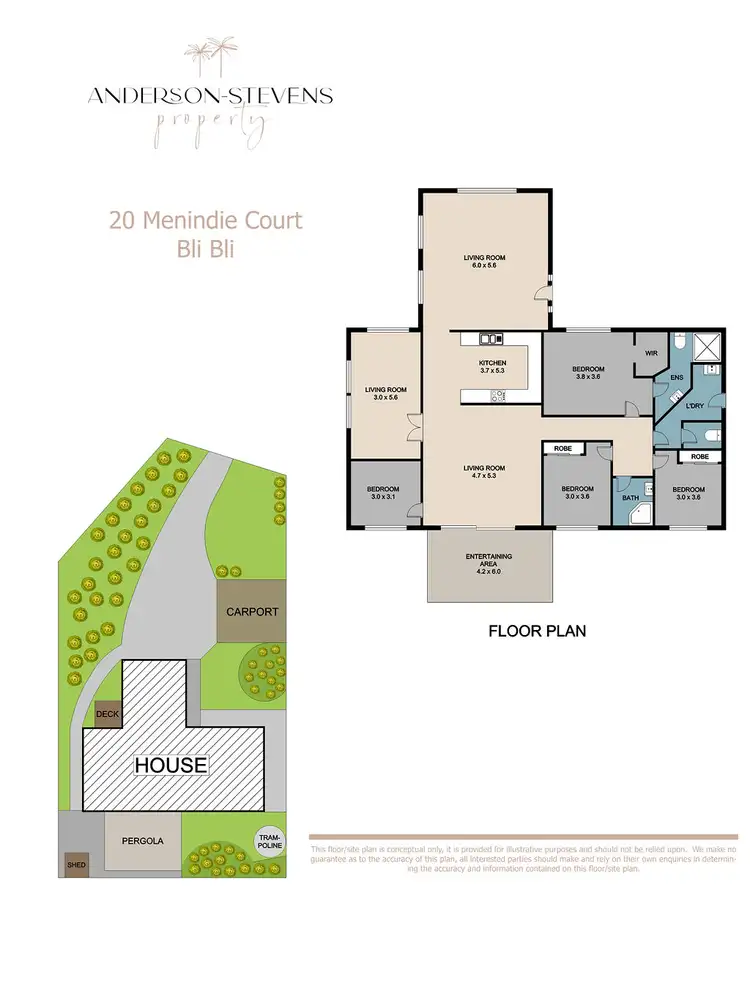 Floorplan of Homely house listing, 20 Medindie Court, Bli Bli QLD 4560