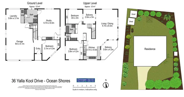 Floorplan of Homely house listing, 36 Yalla Kool Drive, Ocean Shores NSW 2483