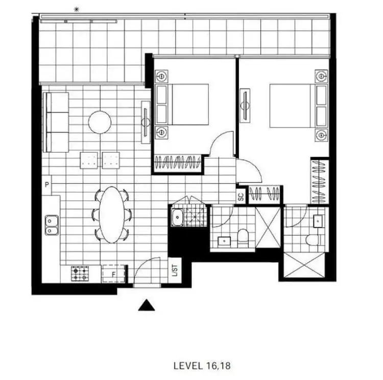 Floorplan of Homely apartment listing, 2188/48 Skyring Terrace, Newstead QLD 4006