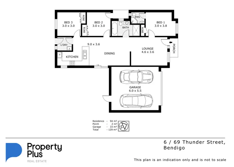 Floorplan of Homely house listing, 6/69 Thunder Street, North Bendigo VIC 3550