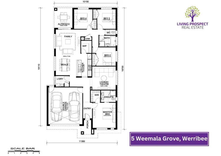 Floorplan of Homely house listing, 5 Weemala Grove, Werribee VIC 3030