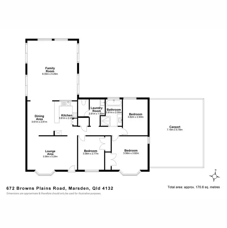 Floorplan of Homely house listing, 672 Browns Plains Road, Marsden QLD 4132