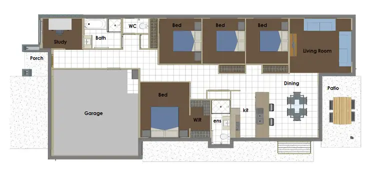 Floorplan of Homely house listing, 9 Nevada Road, Park Ridge QLD 4125