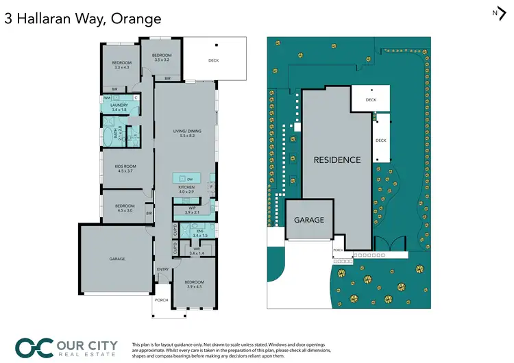 Floorplan of Homely house listing, 3 Hallaran Way, Orange NSW 2800