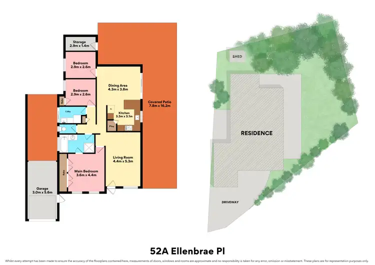 Floorplan of Homely house listing, 52A Ellenbrae Place, Marangaroo WA 6064