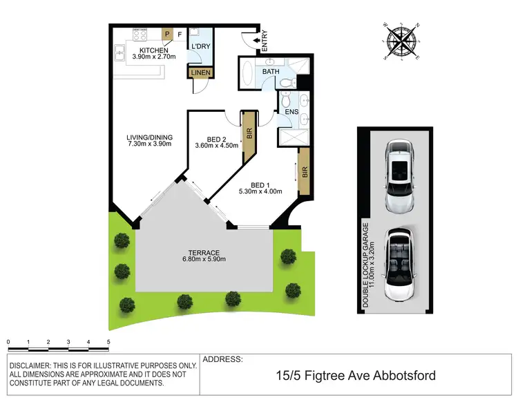 Floorplan of Homely apartment listing, 15/5 Figtree Avenue, Abbotsford NSW 2046