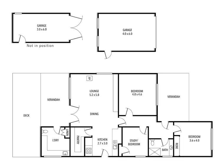 Floorplan of Homely house listing, 96 Highett Street, Mansfield VIC 3722
