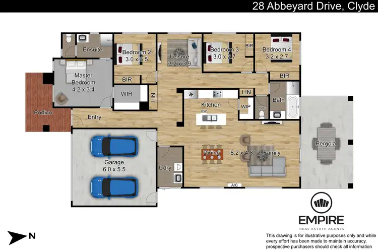 Floorplan of Homely house listing, 28 Abbeyard Drive, Clyde VIC 3978