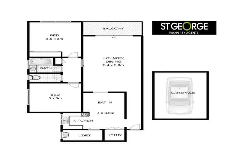 Floorplan of Homely apartment listing, 1/14 Arcadia Street, Penshurst NSW 2222