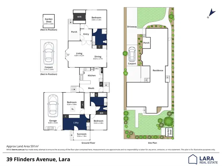 Floorplan of Homely house listing, 39 Flinders Avenue, Lara VIC 3212