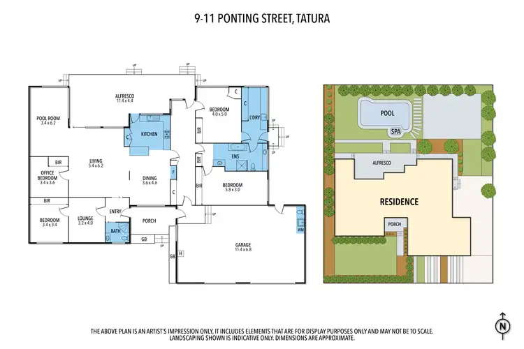 Floorplan of Homely house listing, 9-11 PONTING STREET, Tatura VIC 3616