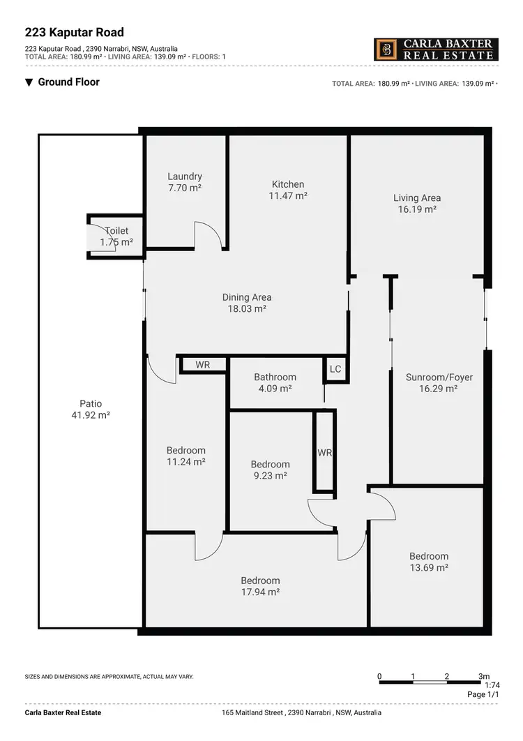 Floorplan of Homely rural property listing, 223 Kaputar Road, Narrabri NSW 2390