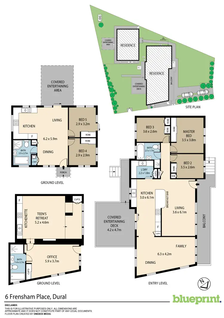 Floorplan of Homely house listing, 6 & 6A Frensham Place, Dural NSW 2158