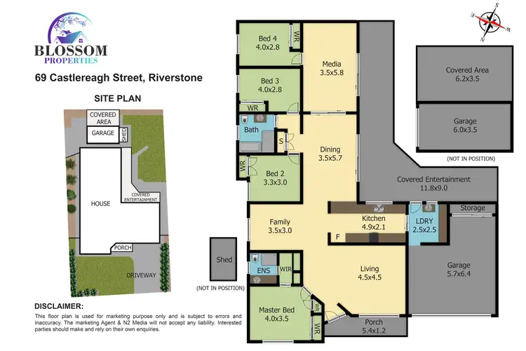 Floorplan of Homely house listing, 69 Castlereagh Street, Riverstone NSW 2765