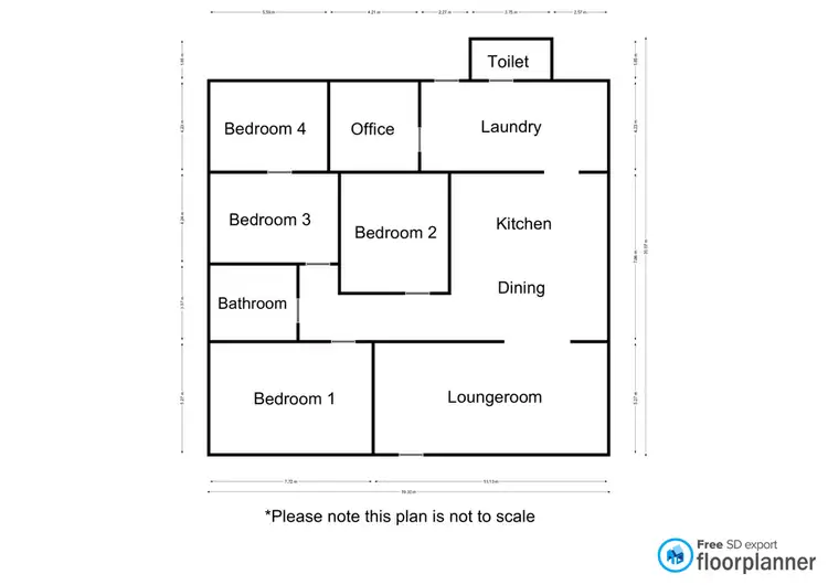 Floorplan of Homely house listing, 17 Rockley Street, Nhill VIC 3418