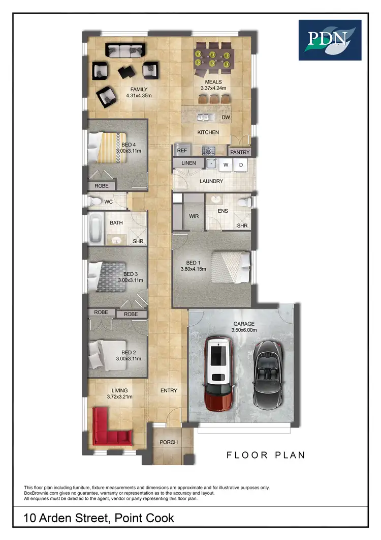 Floorplan of Homely house listing, 10 Arden Street, Point Cook VIC 3030