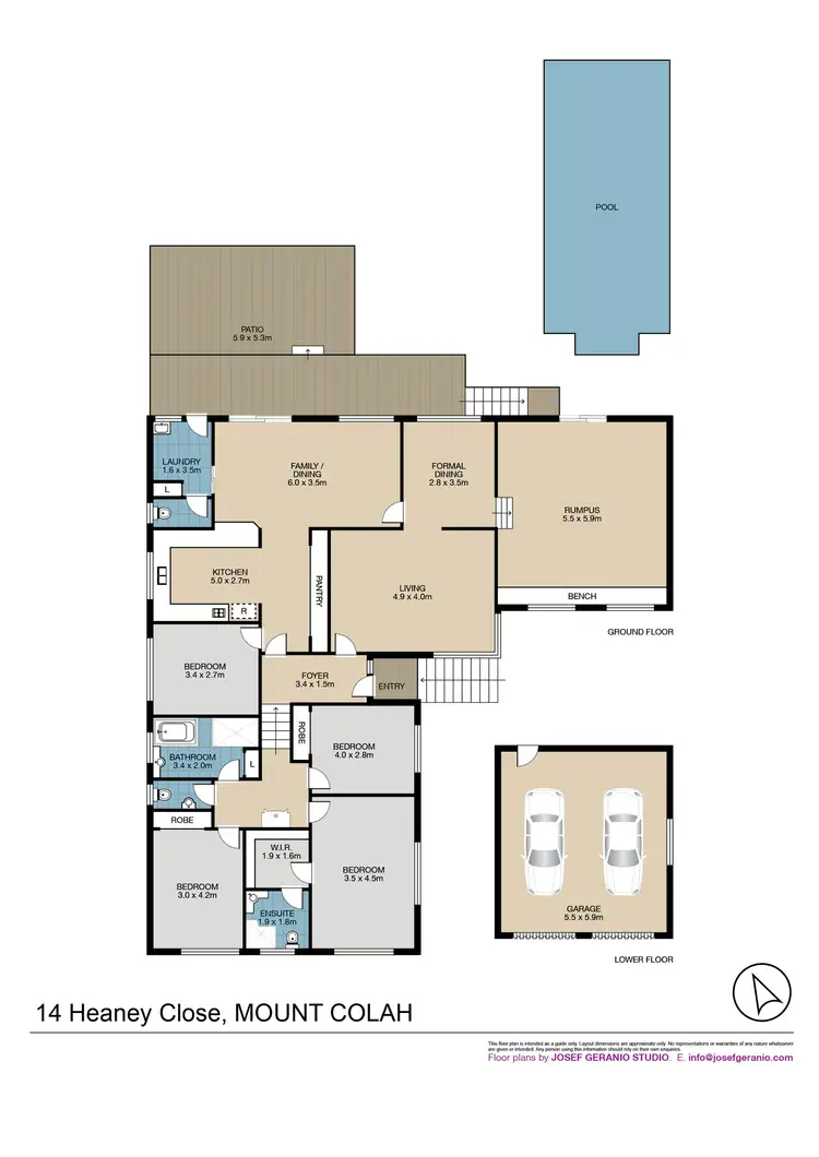 Floorplan of Homely house listing, 14 HEANEY CLOSE, Mount Colah NSW 2079