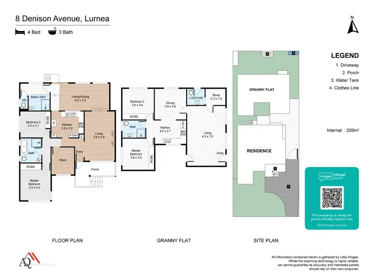 Floorplan of Homely house listing, 8 Denison Avenue, Lurnea NSW 2170