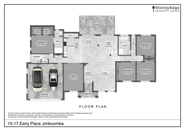 Floorplan of Homely house listing, 15-17 Early Place, Jimboomba QLD 4280