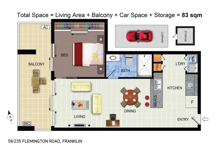 Floorplan of Homely apartment listing, 59/235 Flemington Road, Franklin ACT 2913