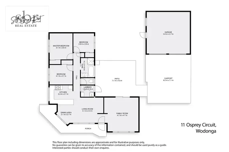 Floorplan of Homely house listing, 11 OSPREY CIRCUIT, Wodonga VIC 3690