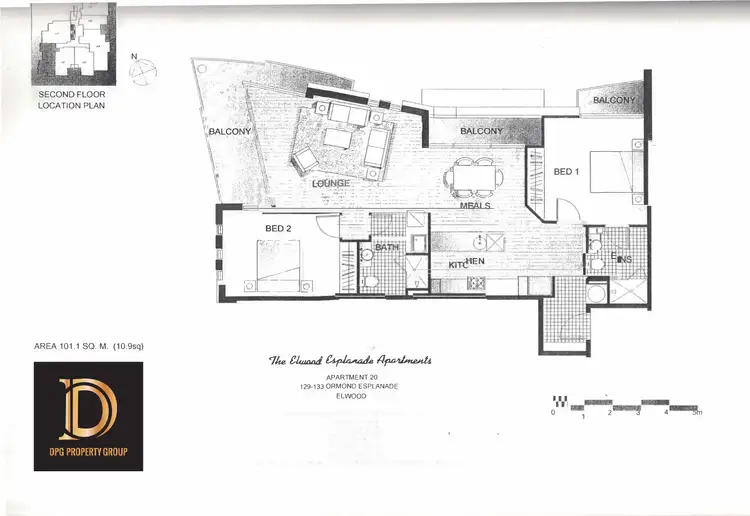 Floorplan of Homely apartment listing, 20/129 Ormond Esplanade, Elwood VIC 3184