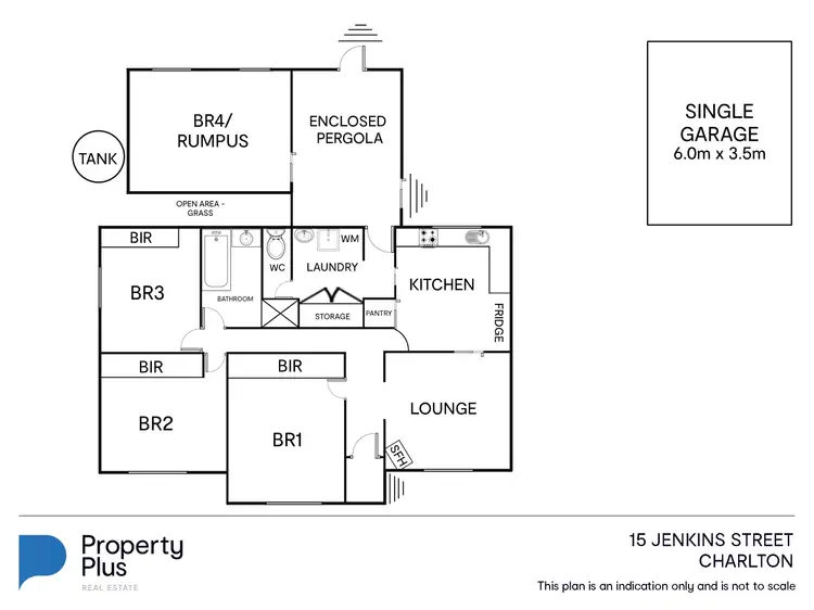Floorplan of Homely house listing, 15 Jenkins Street, Charlton VIC 3525