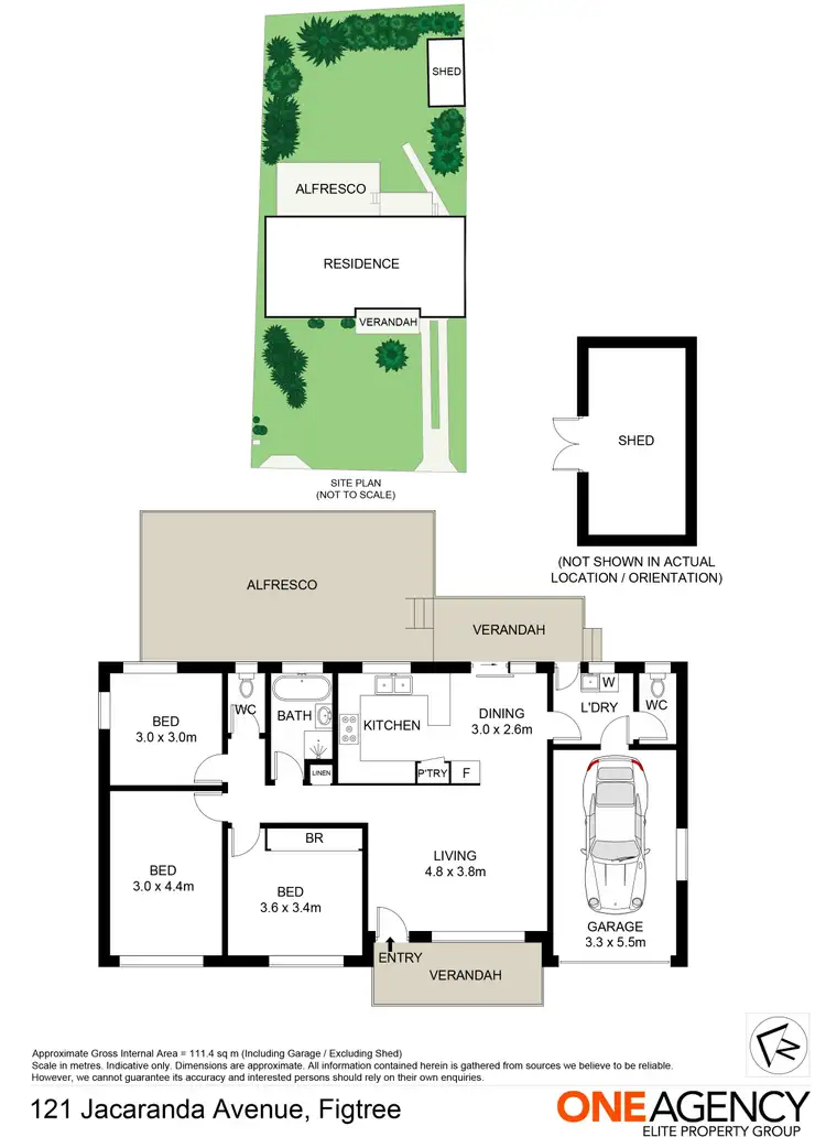 Floorplan of Homely house listing, 121 Jacaranda Avenue, Figtree NSW 2525