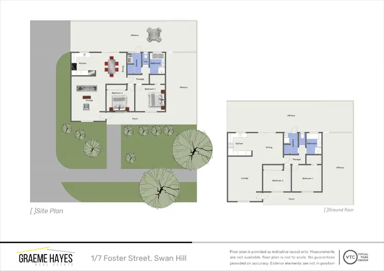 Floorplan of Homely unit listing, 1/7 Foster Street, Swan Hill VIC 3585