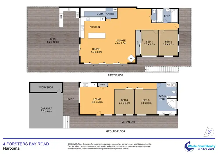 Floorplan of Homely house listing, 4 Forsters Bay Road, Narooma NSW 2546