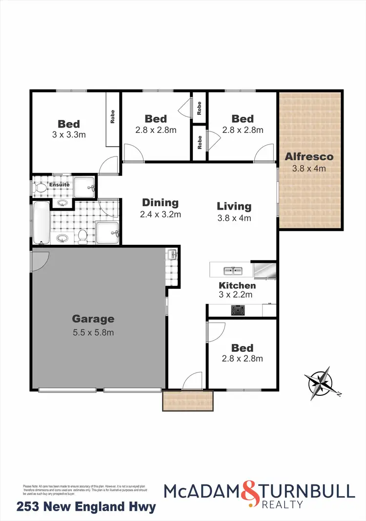Floorplan of Homely house listing, 253 New England Highway, Harlaxton QLD 4350
