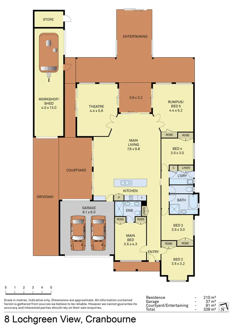 Floorplan of Homely house listing, 8 Lochgreen View, Cranbourne VIC 3977