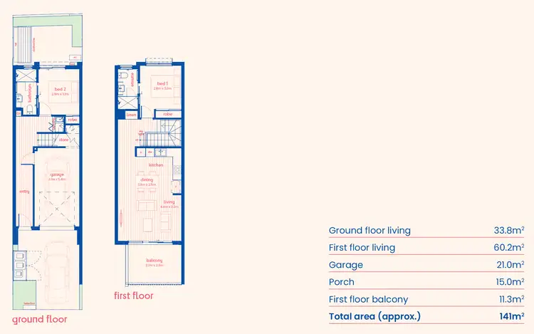 Floorplan of Homely townhouse listing, PROSPECT CORNER - Lot 14, Prospect SA 5082